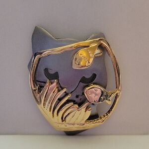 Cat And Fishbowl Brooch Ultra Craft
